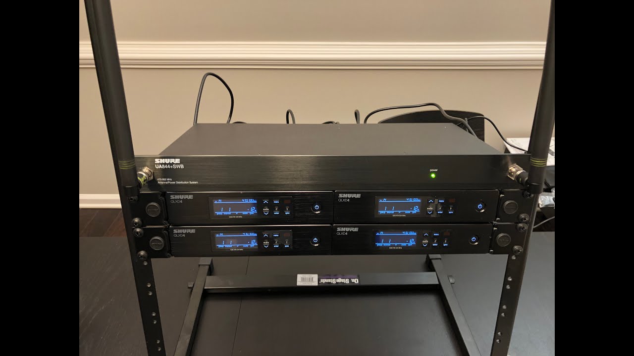 Комплект из 4 Shure QLXD и UA844+SWB | Антенна qlx-d и система распределения питания