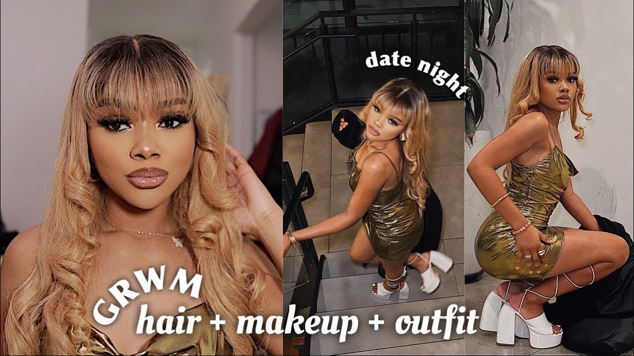 Date Night GRWM | Hair Makeup & Outfit | ASHLEY MARIE ♡