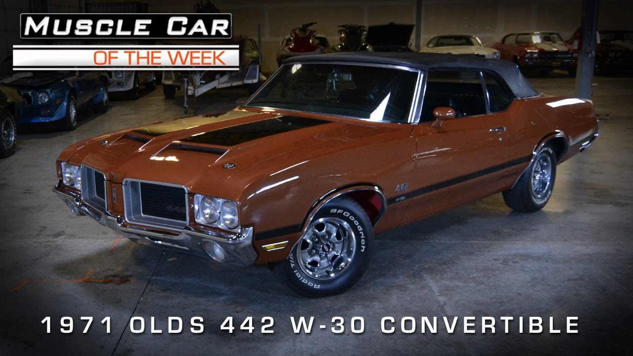 1971 Olds 442 W30 Convertible Muscle Car – видео недели №33