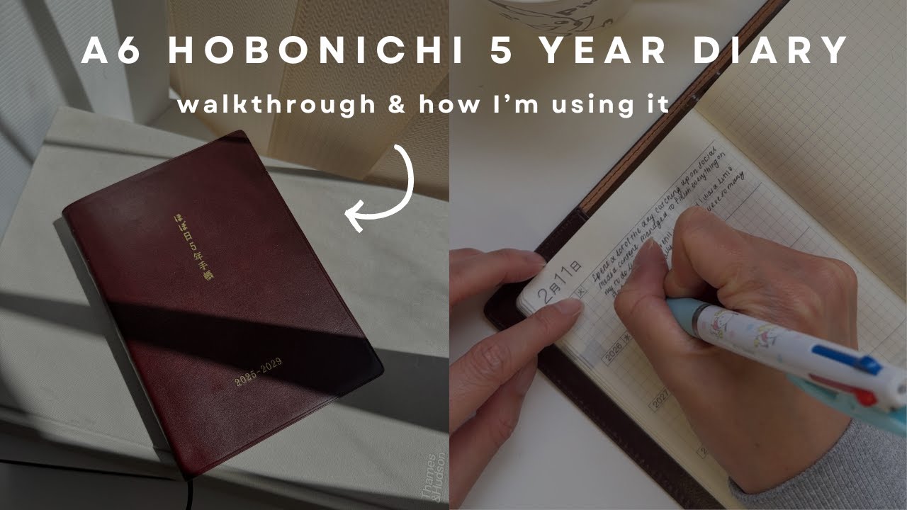 Hobonichi 5-Year Journal Review & Setup + How I'm Using the Hobonichi 5 Year A6 Diary #hobonichi