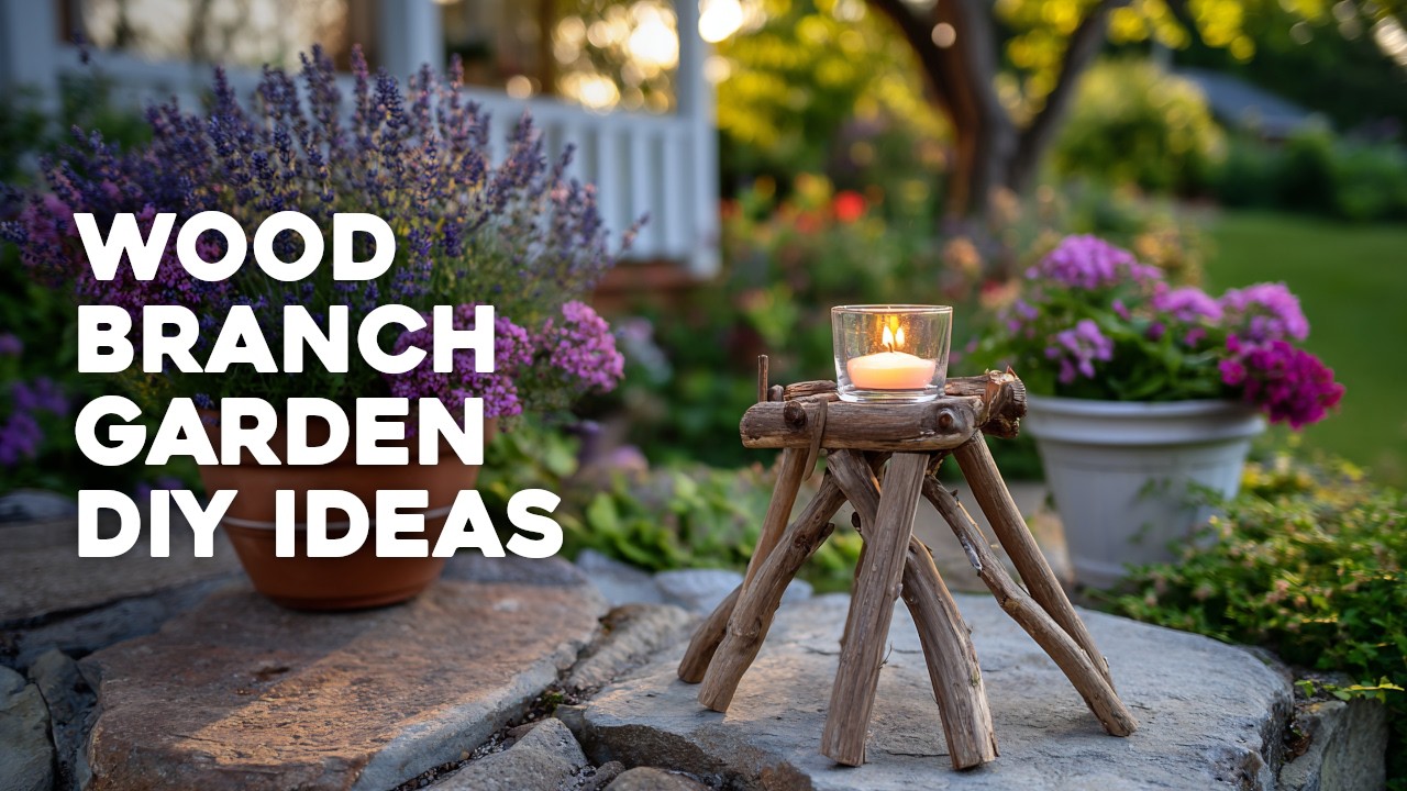 🌿 Wood Branch DIY: Create Beautiful Garden Accents