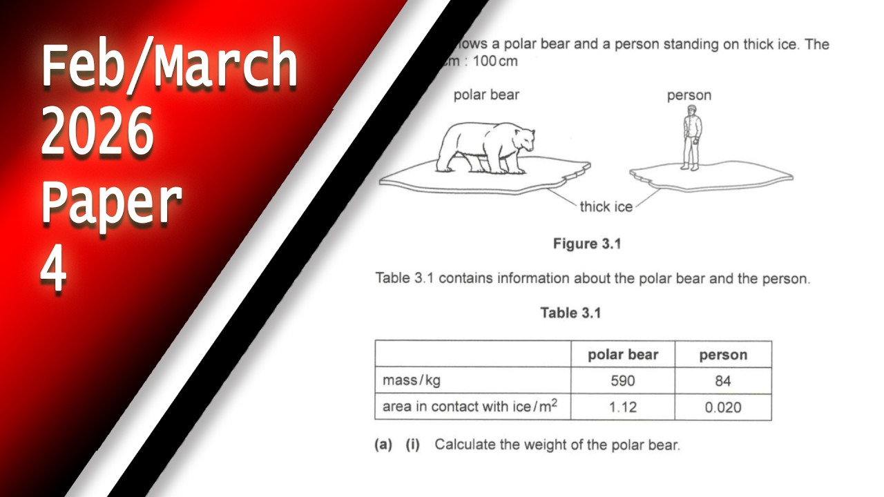 IGCSE Physics February   March 2026 Paper 4