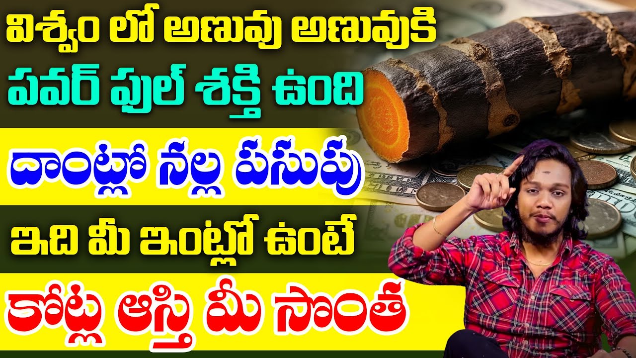 Black Turmeric Manifestation | Powerful Money Attract Remedy Telugu | Vibrant Vamsi | Aha Money