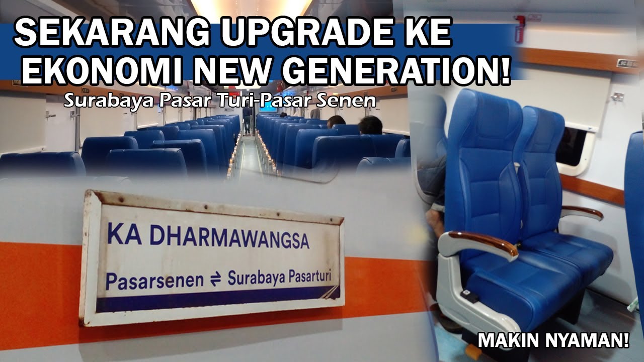 NAIK EKONOMI MAKIN NYAMAN! | Full Trip KA Dharmawangsa Ekonomi New Generation Surabaya-Jakarta