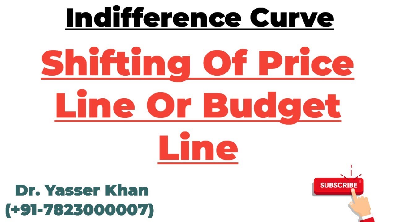 Shifting Of Price Line | Shifting Of Budget Line | Price Line | Budget Line | Indifference Curve