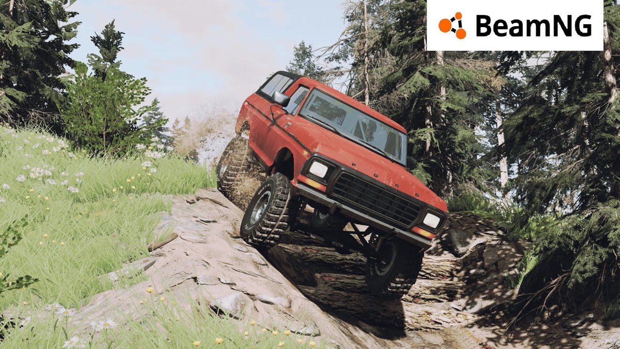 Realistic Driving Offroad Ford Bronco BeamNG.drive Moza R5