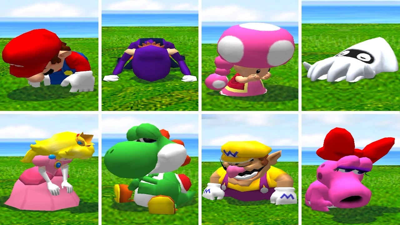 Mario Party 8 - All Lose Animations