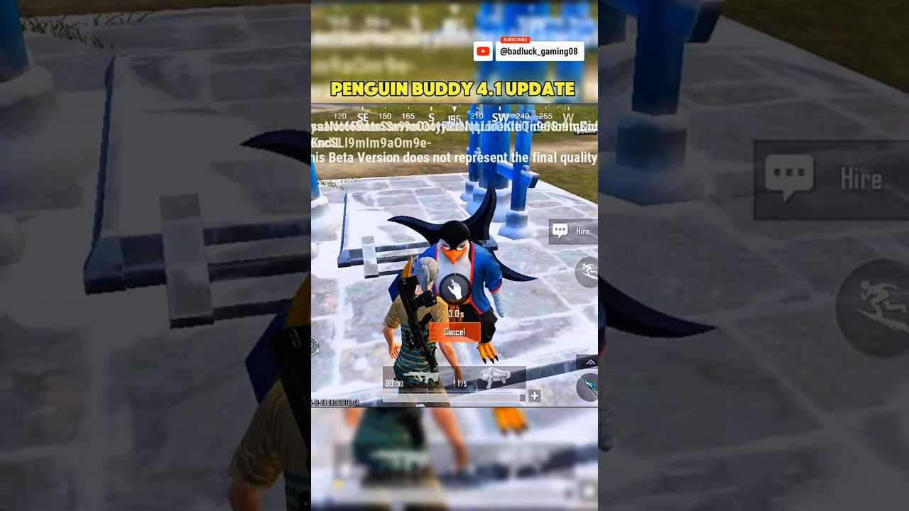 Penguin Buddy In 4.1 Update✅ #bgmi #pubgmobile #newupdate #features #tipsandtricks  #shorts #fypage