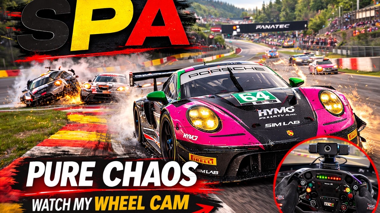 Spa Was Pure Chaos… Watch My Wheel Cam | iRacing