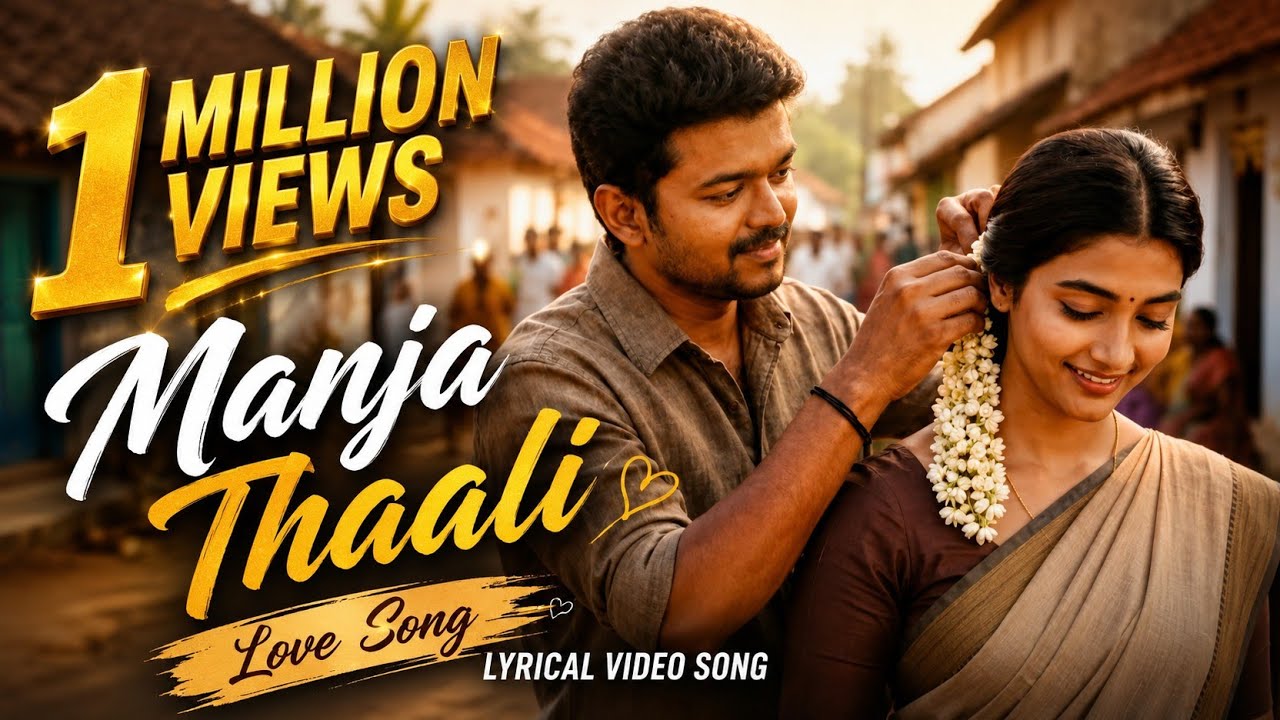 Manja Thaali - Thalapathy Vijay & Pooja Hegde | AI Generated Folk Lyrical Video Song | Anand Echo
