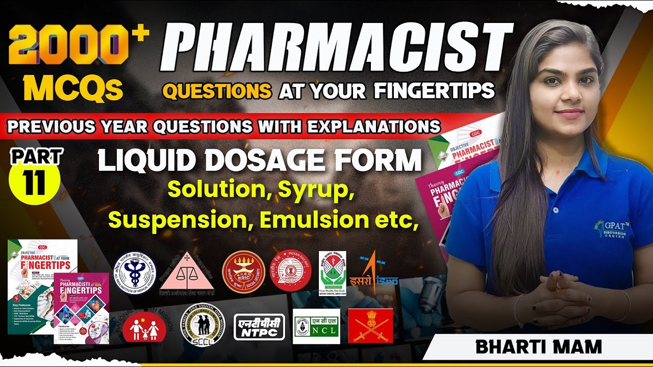 L-11 | LIQUID DOSAGES FORM (Solution, Suspension, Emulsion) #rrbpharmacist  #aiimspharmacist