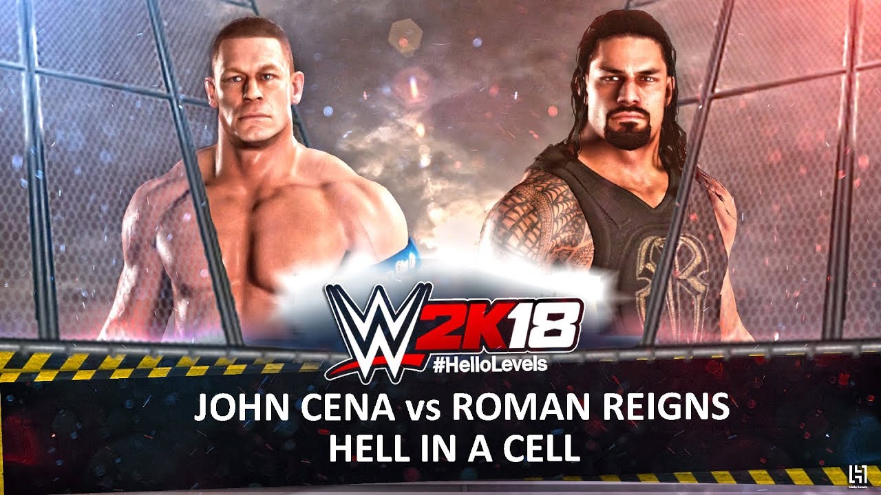 WWE 2K18 John Cena vs Roman Reigns Hell In A Cell Match | WWE 2K18 Hell In A Cell Match