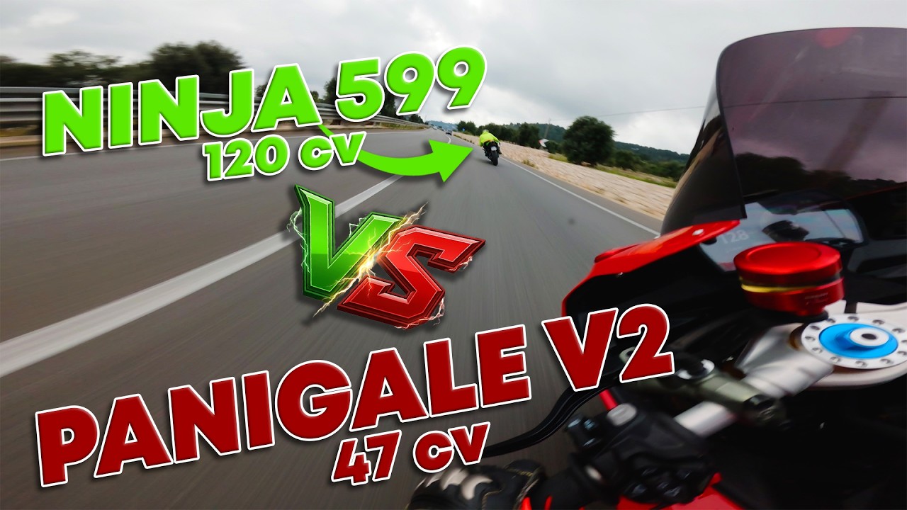 Panigale v2 2025 (35kw) vs Ninja ZX6R 599