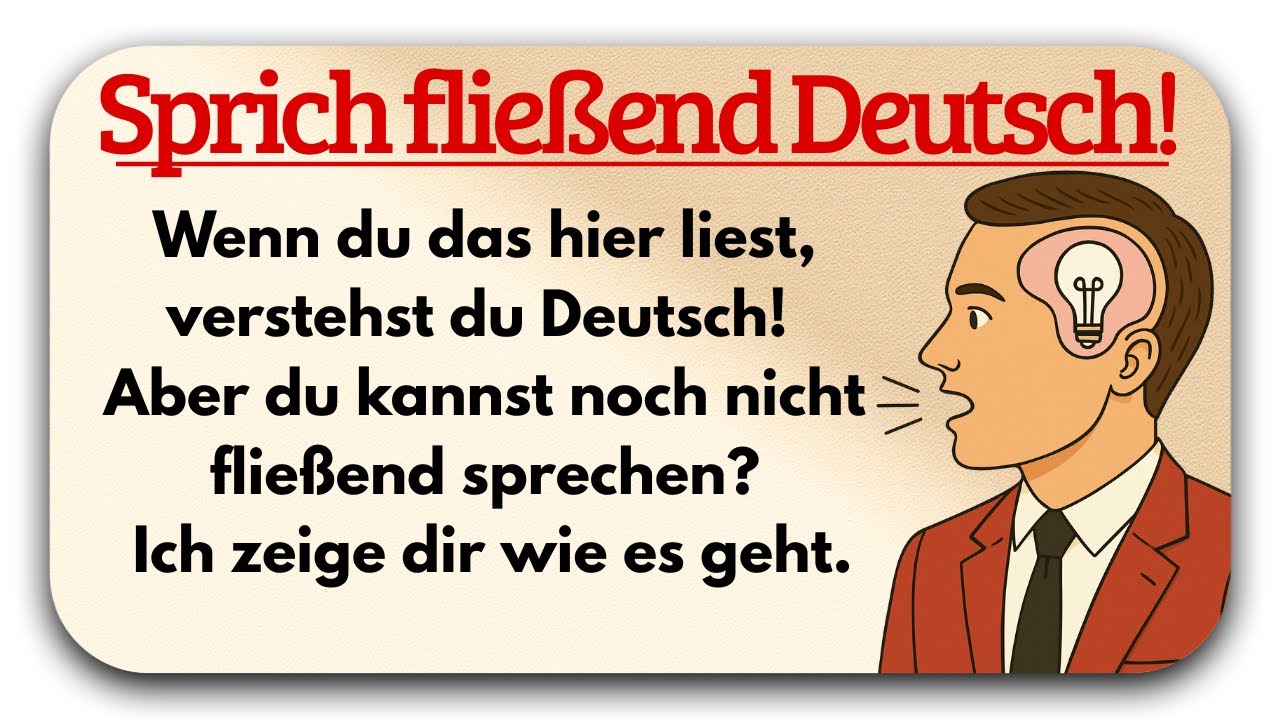 Nicht übersetzen! Spreche Deutsch wie ein Muttersprachler | Deutsch Lernen mit Geschichten (A1-A2)