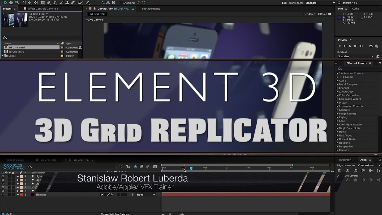 Grid Replicator Element 3D Tutorial