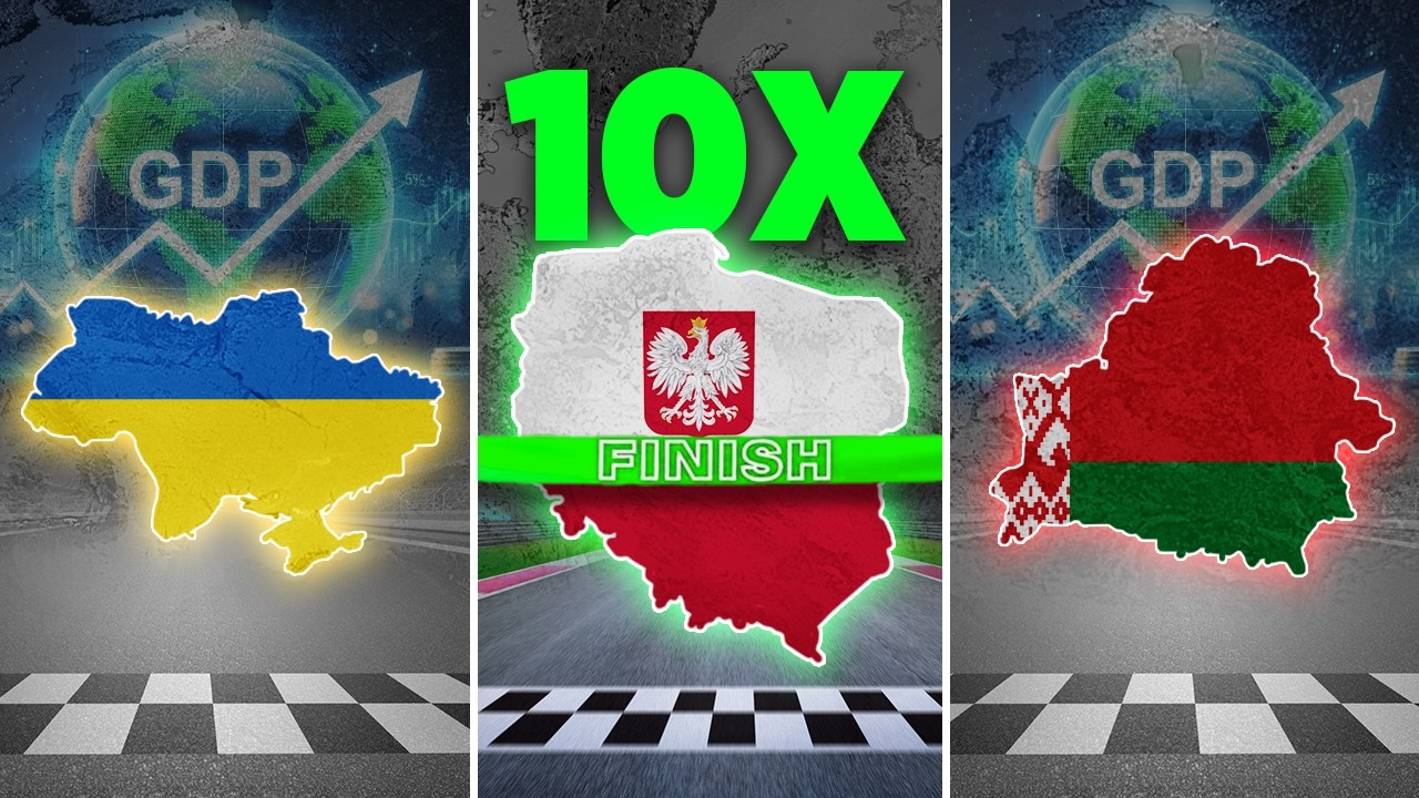 Who Wins? Poland vs Ukraine vs Belarus GDP Race | 1990-2025