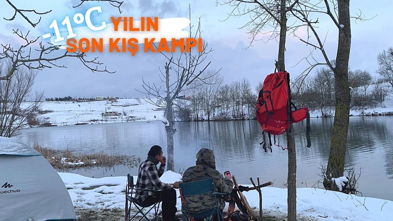 -11˚C SON KIŞ KAMPI / ASMR / LAST WİNTER CAMPİNG / Relaxing Sounds
