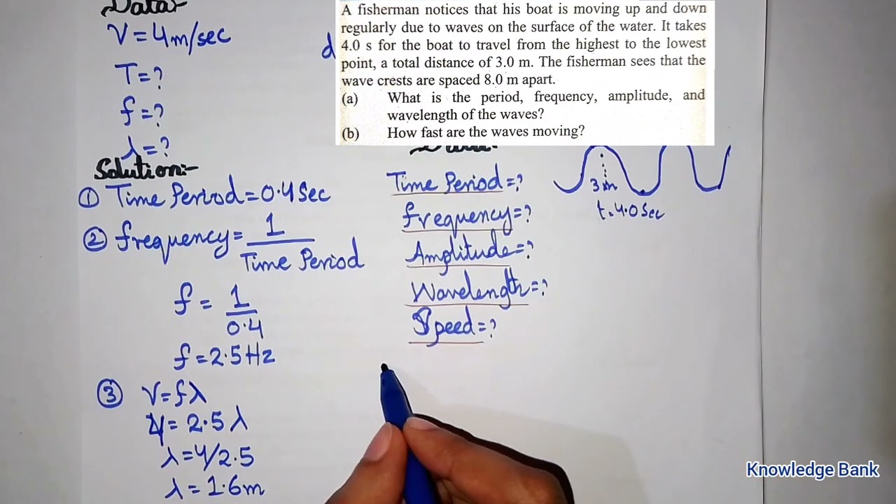 Numericals of Unit 10 Class 10 | Numericals of General Wave Properties | Karachi Board |  Class 10