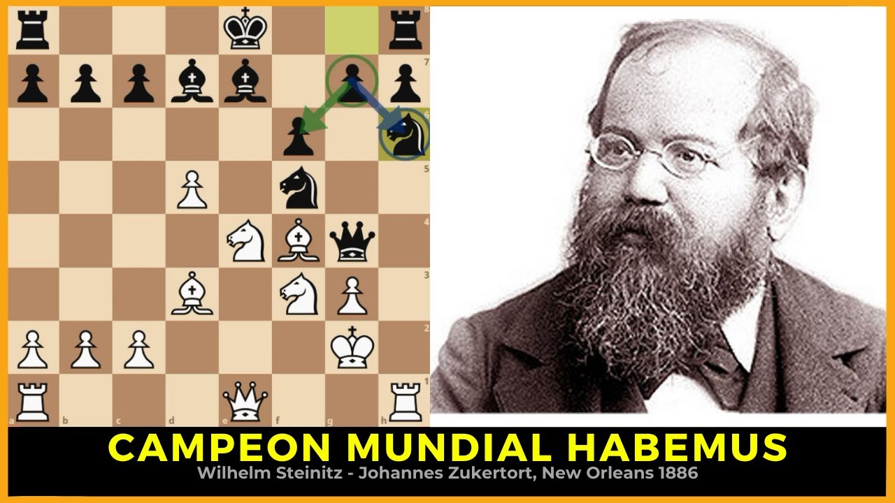 Miniaturas inmortales: Campeón mundial habemus. Steinitz - Zukertort, New Orleans 1886