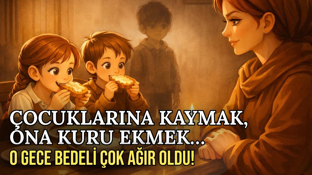 Çocuklarına Kaymak Sürdü… Ona Kuru Ekmek Verdi! O Gece Çok Ağır Bir Bedel Ödediler…#ibretlikhikaye 