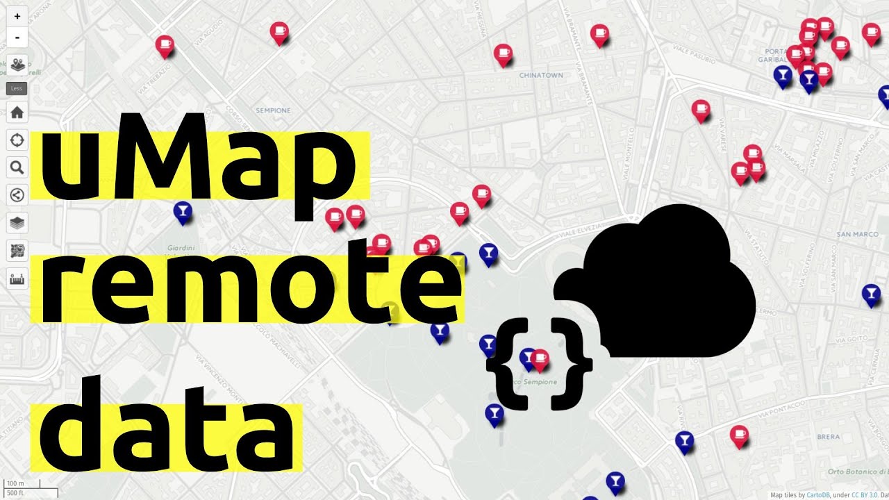 Tutorial uMap ex2 come caricare un layer da remoto con overpass-api