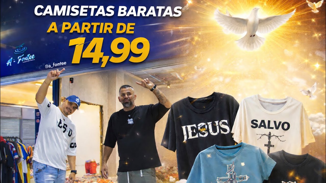 🤩O MAIOR FORNECEDOR DE CAMISETAS BARATAS TROUXE UMA ABENÇOADA NOVIDADE PRA VOCÊ FATURAR MUITO #brás