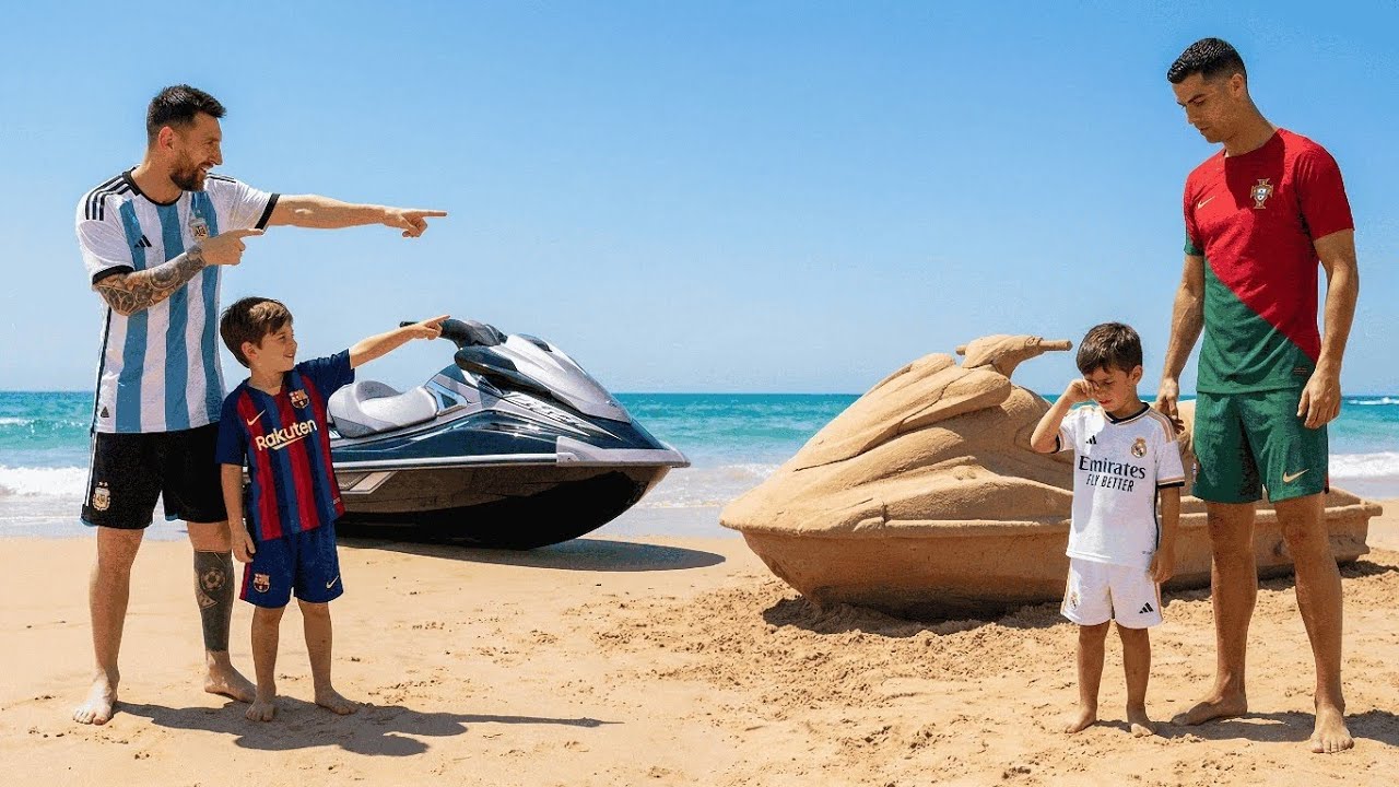 Messi vs Ronaldo: The Sand Jet Ski Race That Turned Into Revenge 🔥