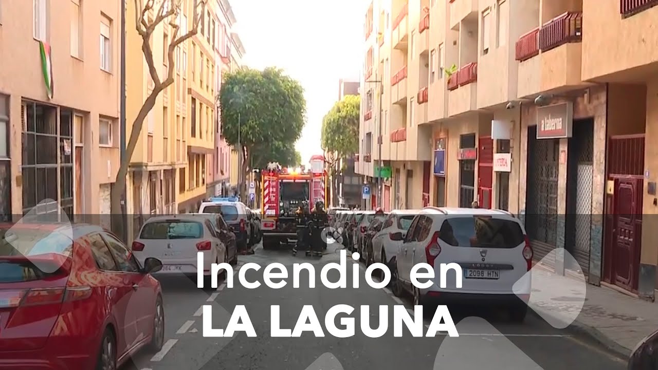 Directo incendio en La Laguna, Tenerife