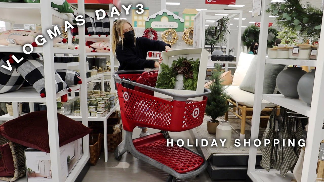 Shopping For Holiday Decor At Target | Vlogmas Day 3!