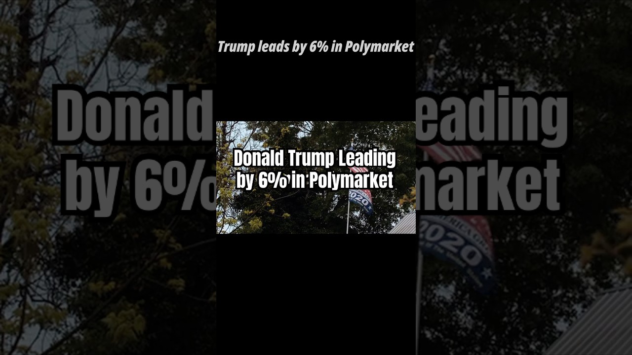 Trump leads by 6% in Polymarket #donaldtrump #potus #president #trump #uspresidentialelection2024