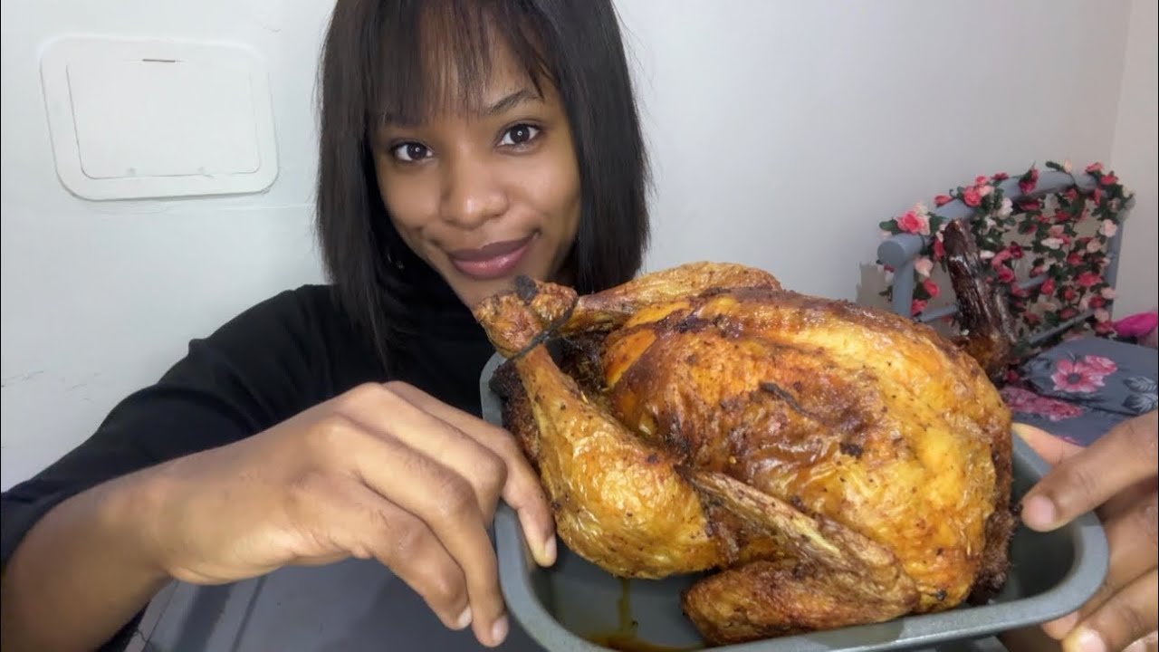 Eating Roasted Chicken 🤤