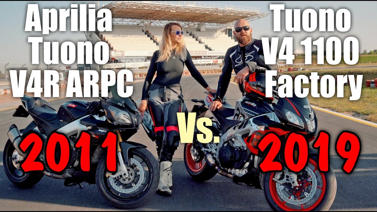 Aprilia Tuono V4R ARPC 2011 i Aprilia Tuono V4 1100 Factory 2019: Rok 2011 vs Rok 2019 w motocyklach