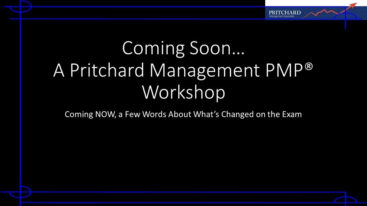 PMP Certification Exam Prep Update
