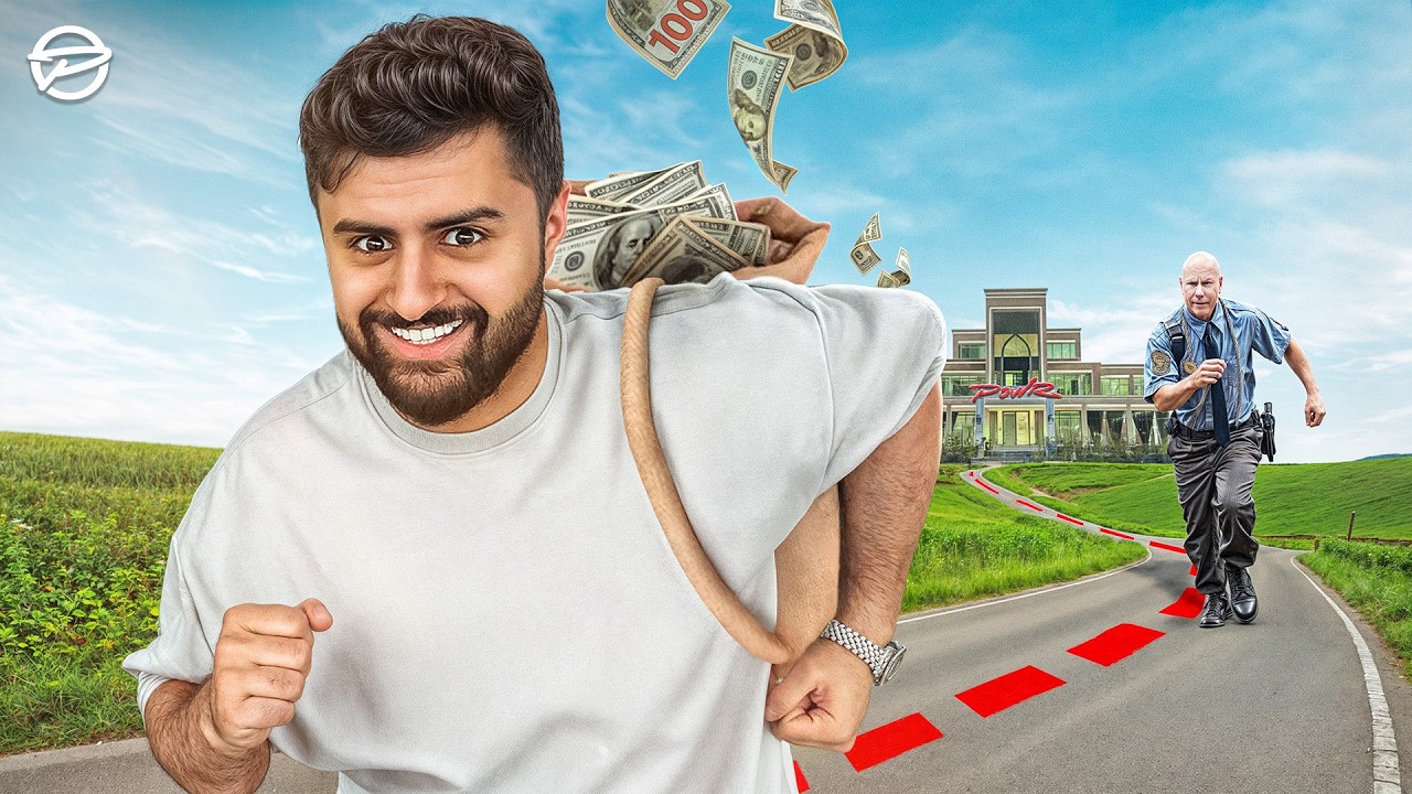 اكثر شخص يبعد من الشرطي يفوز ب 50,000 😳👮🏻‍♂️!!