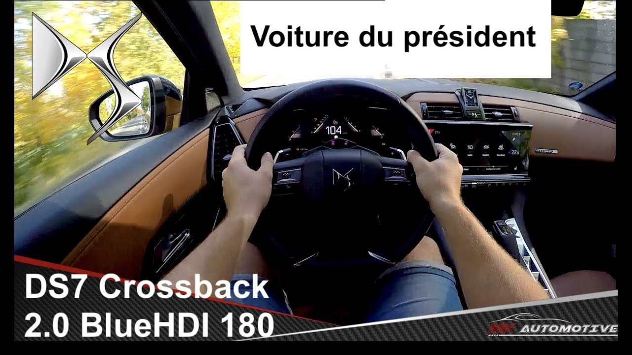 DS7 Crossback 2.0 BlueHDI 180 POV Test Drive + Acceleration 0 - 200 km/h