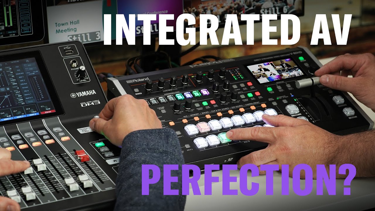 Yamaha DM3 series and Roland V-80HD: a perfect AV Integration