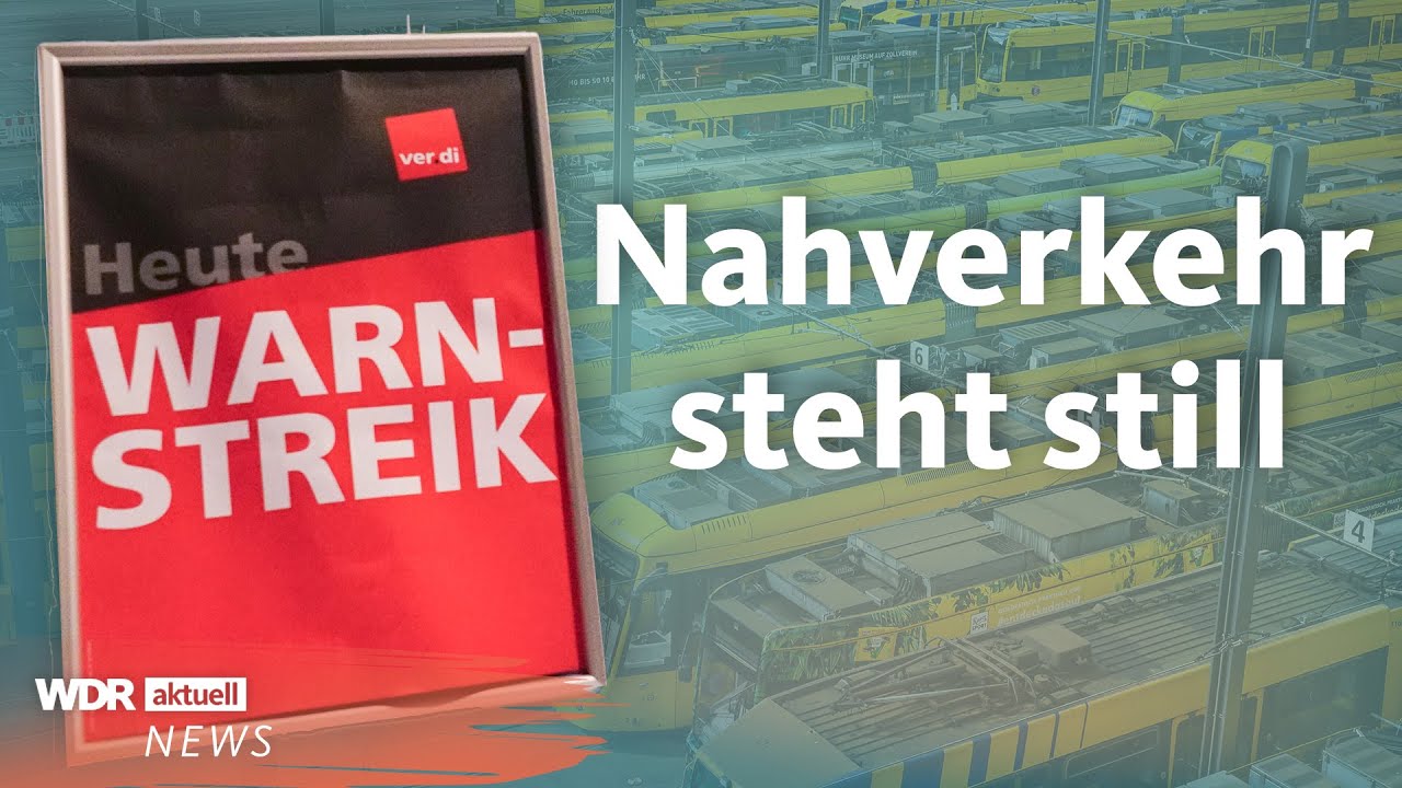 Bus und Bahn stehen still: So läuft der ÖPNV-Streik von Verdi | WDR aktuell