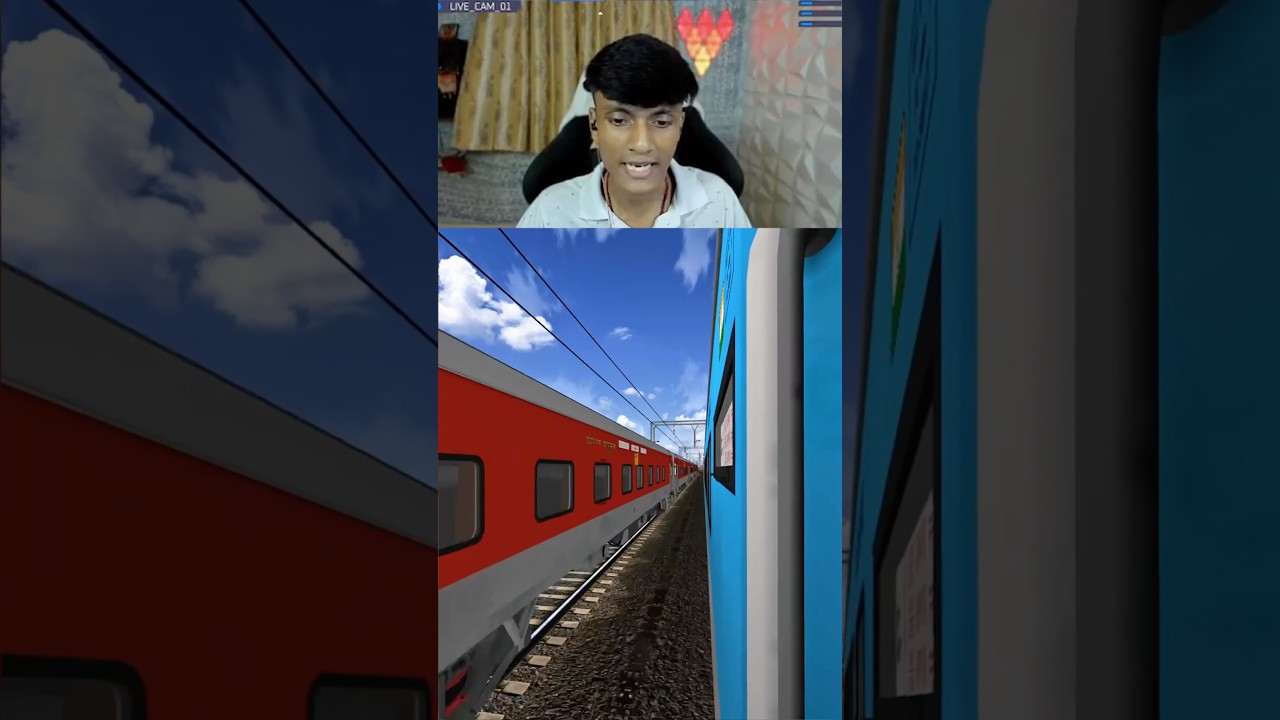 130 KMPH Overtake 🔥 Agnibina Express Overtakes Shipra Express #shorts #msts #indiantrainsimulator