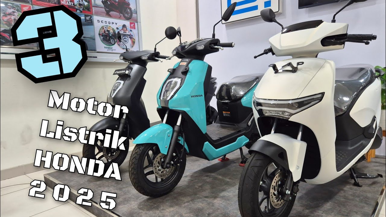 3 Pilihan Motor Listrik HONDA 2025 | ICON e , EM1 , & CUV e