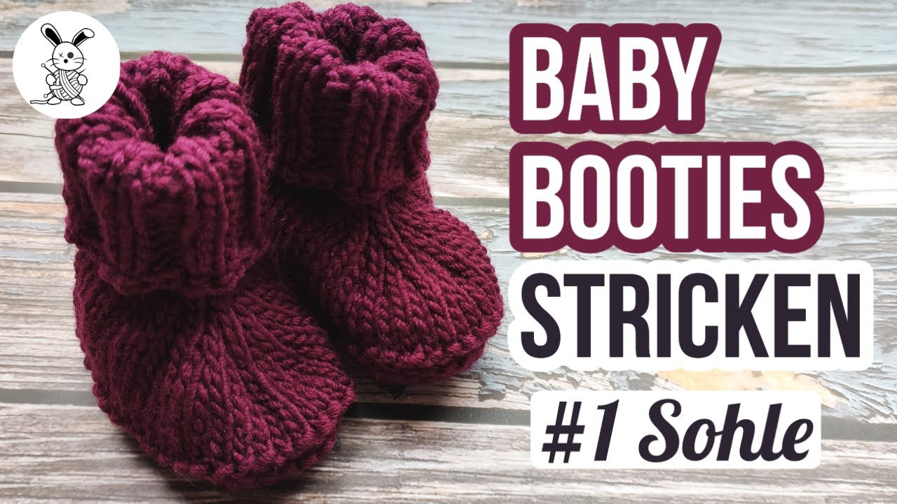 Baby Booties Stricken #1 Sohle
