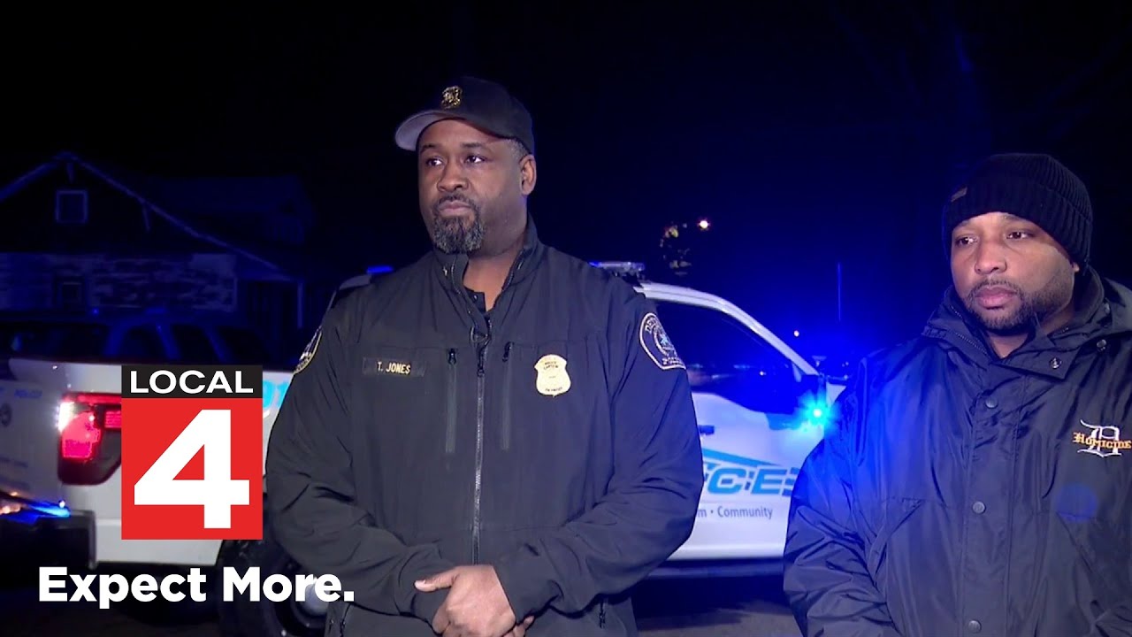Detroit police Captain Timothy Jones talks double homicide on city's northwest side