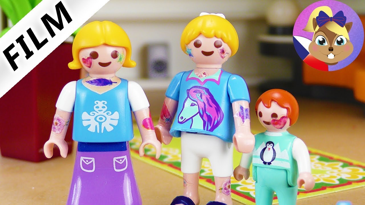 Playmobil příběh | Zkouška odvahy! | Tetování na celém těle? | Rodina Dvořákova