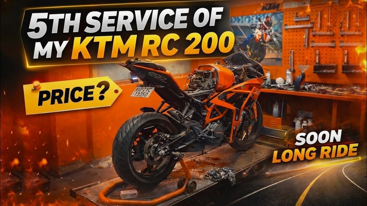 5TH SERVICE COST OF MY KTM RC 200 🔥 | SERVICE COST OF KTM RC 200 😱 | LONG RIDE SOON