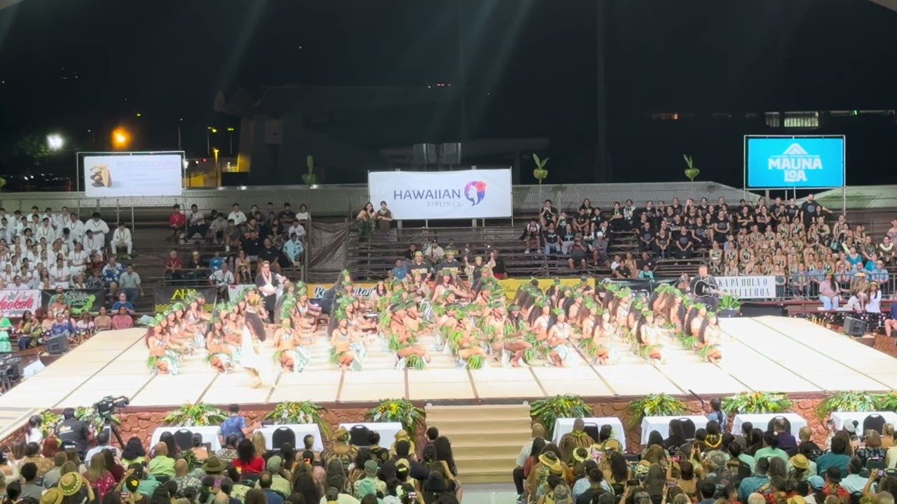 Nonosina performing at 2025 Merrie Monarch Hoike night