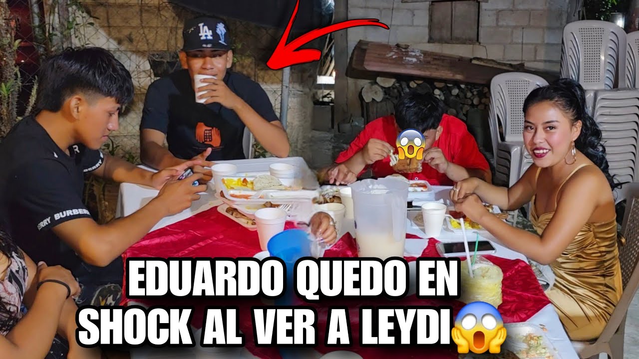 LEYDI Llegó A La Fiesta De JUNIOR‼️EDUARDO Quedó Boca Abierta Al Verla😍No Podía Creerlo Al Verla😱