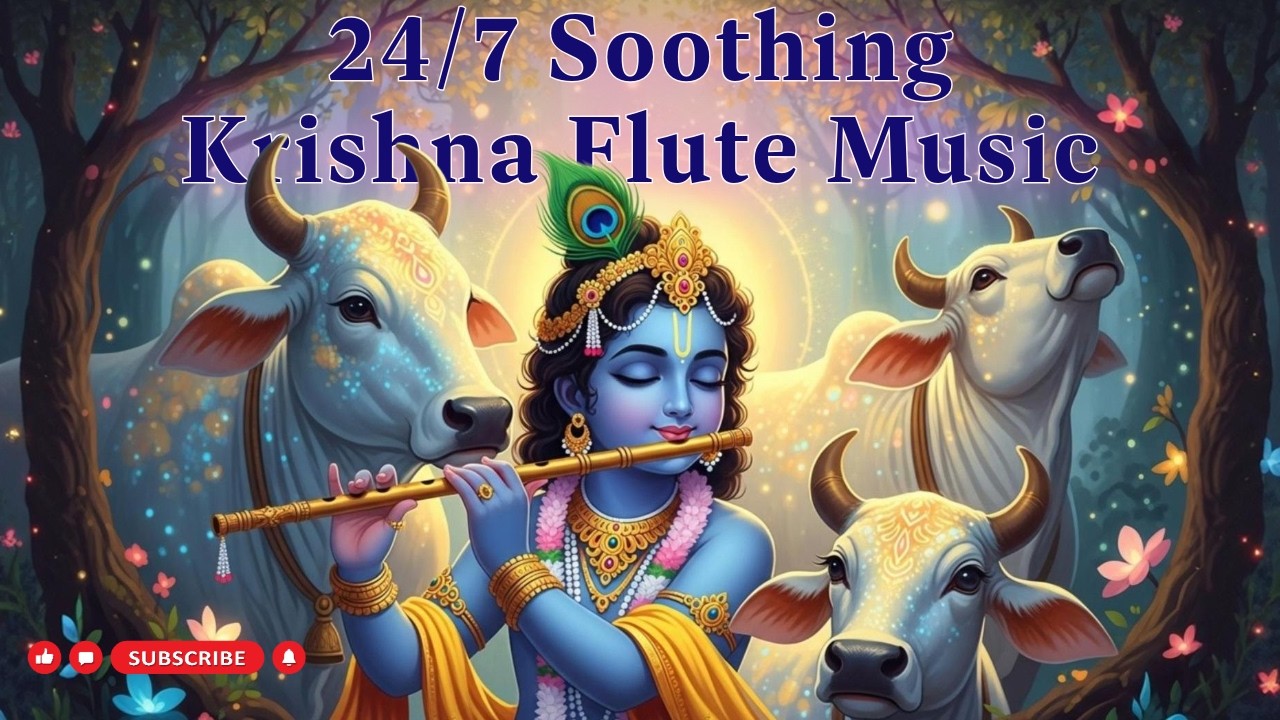 24/7 LIVE: Indian Flute Meditation | Krishna Flute Music for Relaxation, Yoga & Deep Sleep - LIVE 14