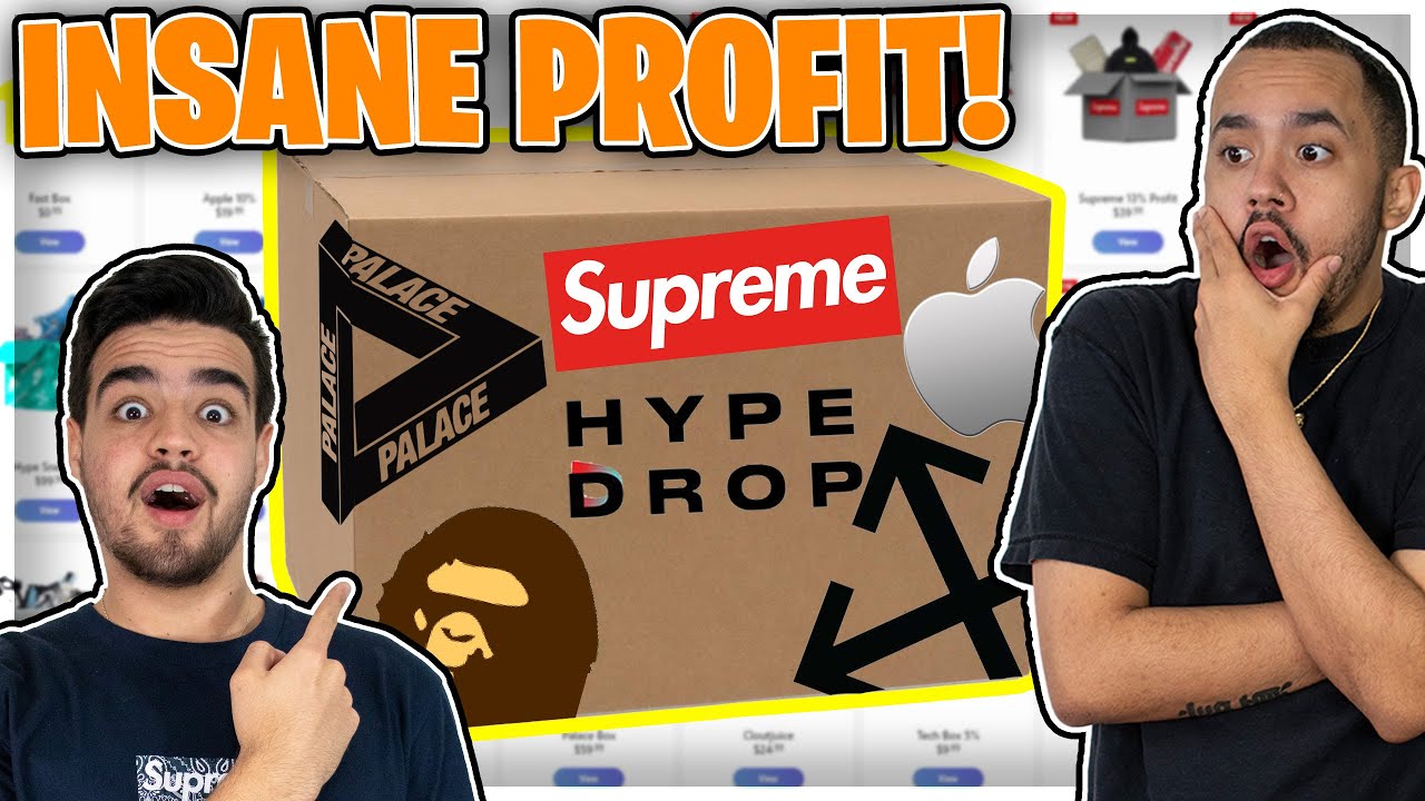 CRAZY PROFIT HYPEDROP UNBOXING $900 HYPEBEAST MYSTERY BOX ONLINE!