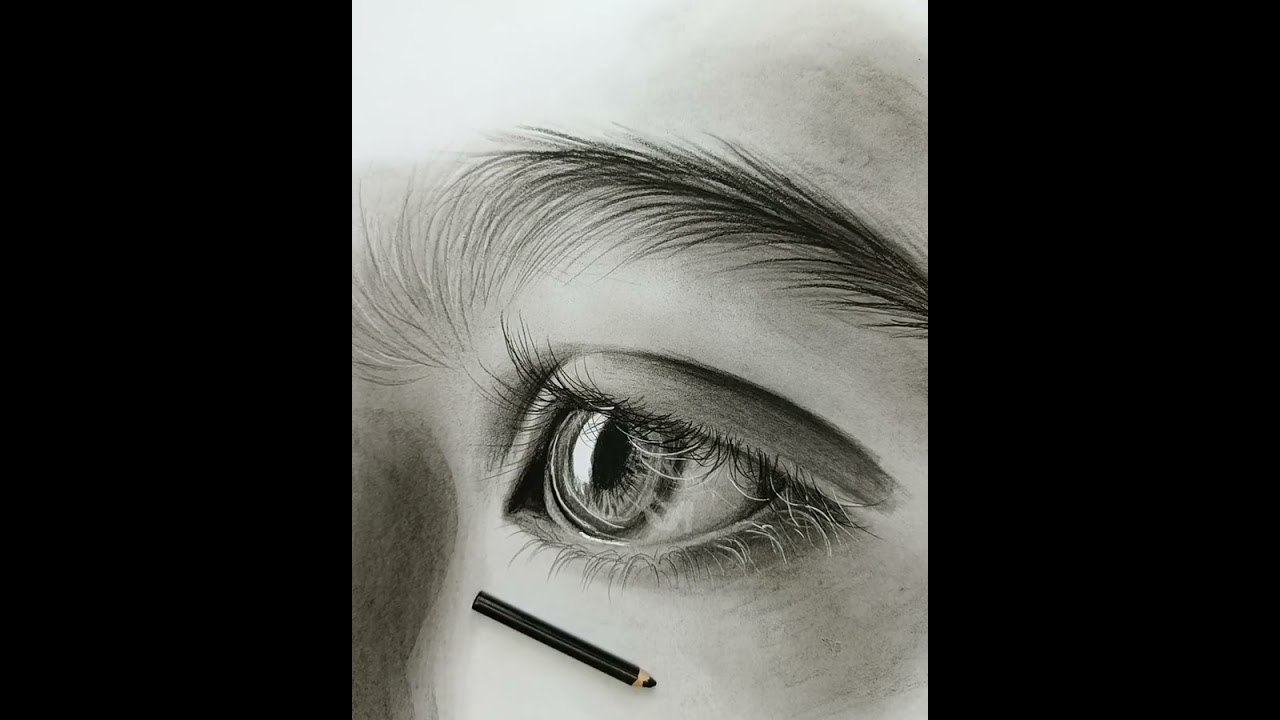 3 Hyper-Realistic Eye Drawings | Easy Step-by-Step Charcoal Tutorial for Beginners