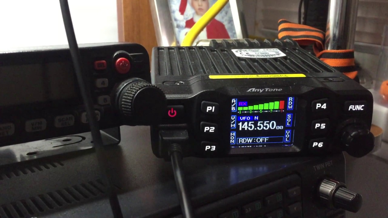 Anytone AT-778UV работа на УКВ, антенна 