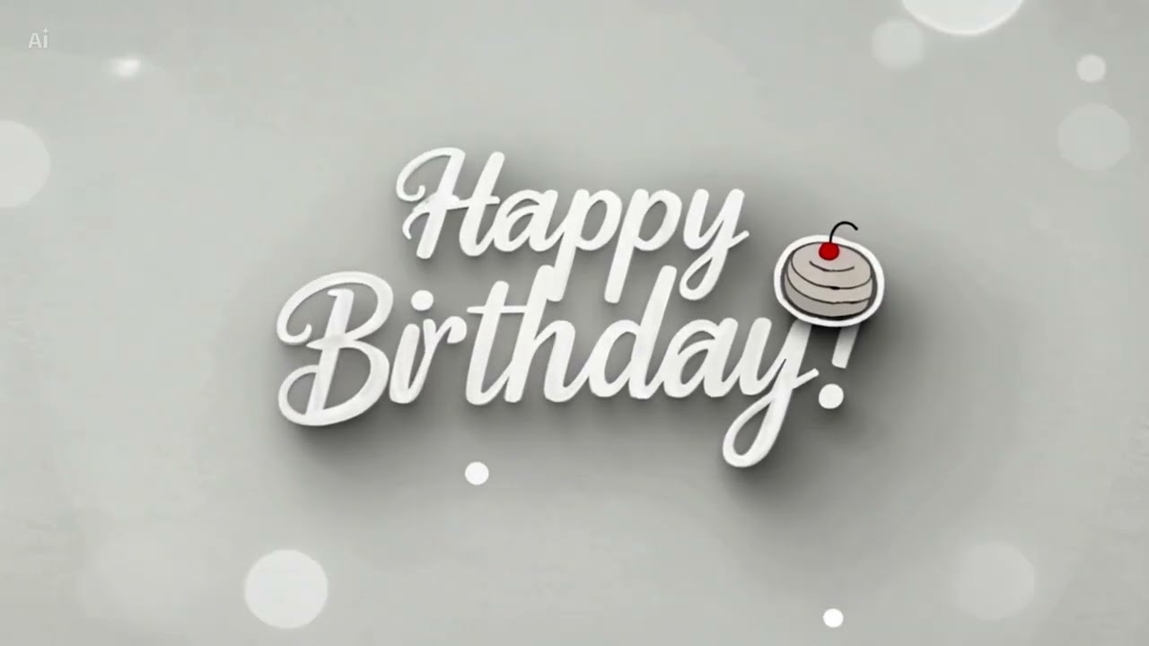 Digital Banner: Happy birthday banner - 3hr long video